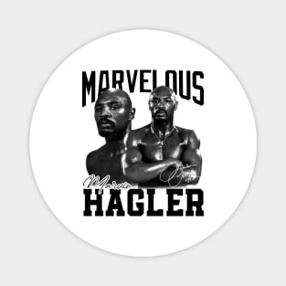 Marvelous Marvin Hagler Boxing Legend Signature Vintage Retro 80s 90s Bootleg Rap Style Magnet